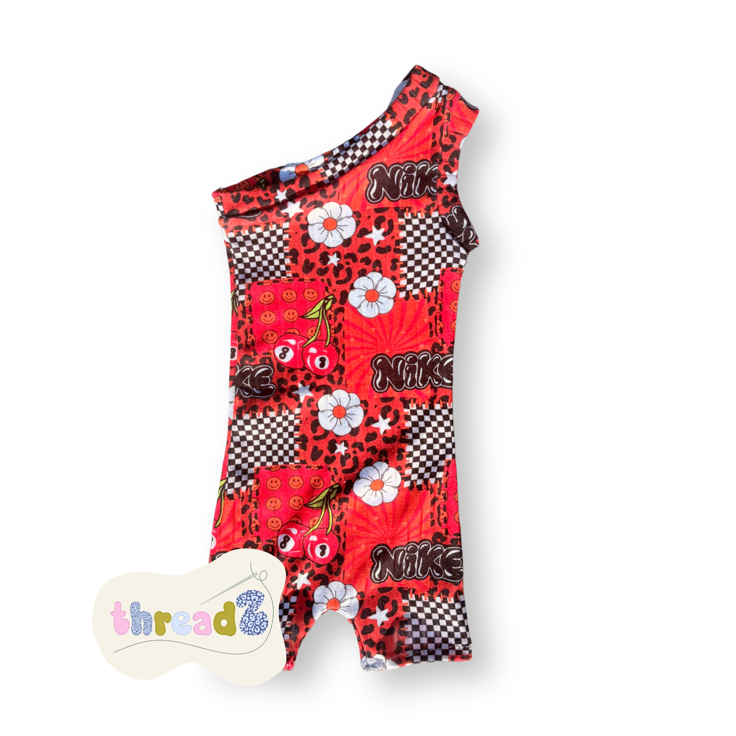 Custom One Shoulder Romper